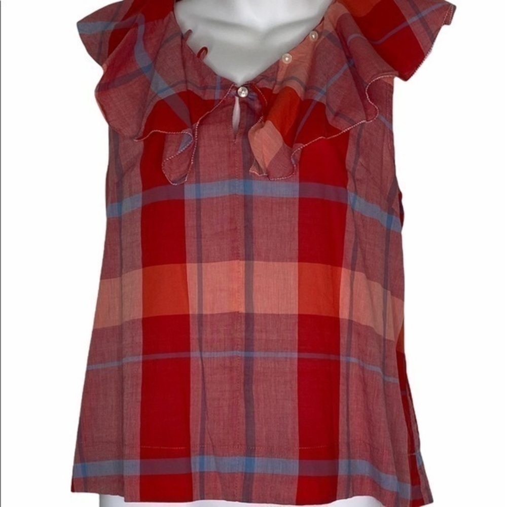 Anthropologie Isabella Sinclair Plaid Top NWT